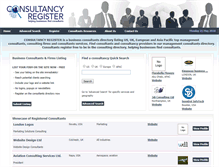 Tablet Screenshot of consultancyregister.com